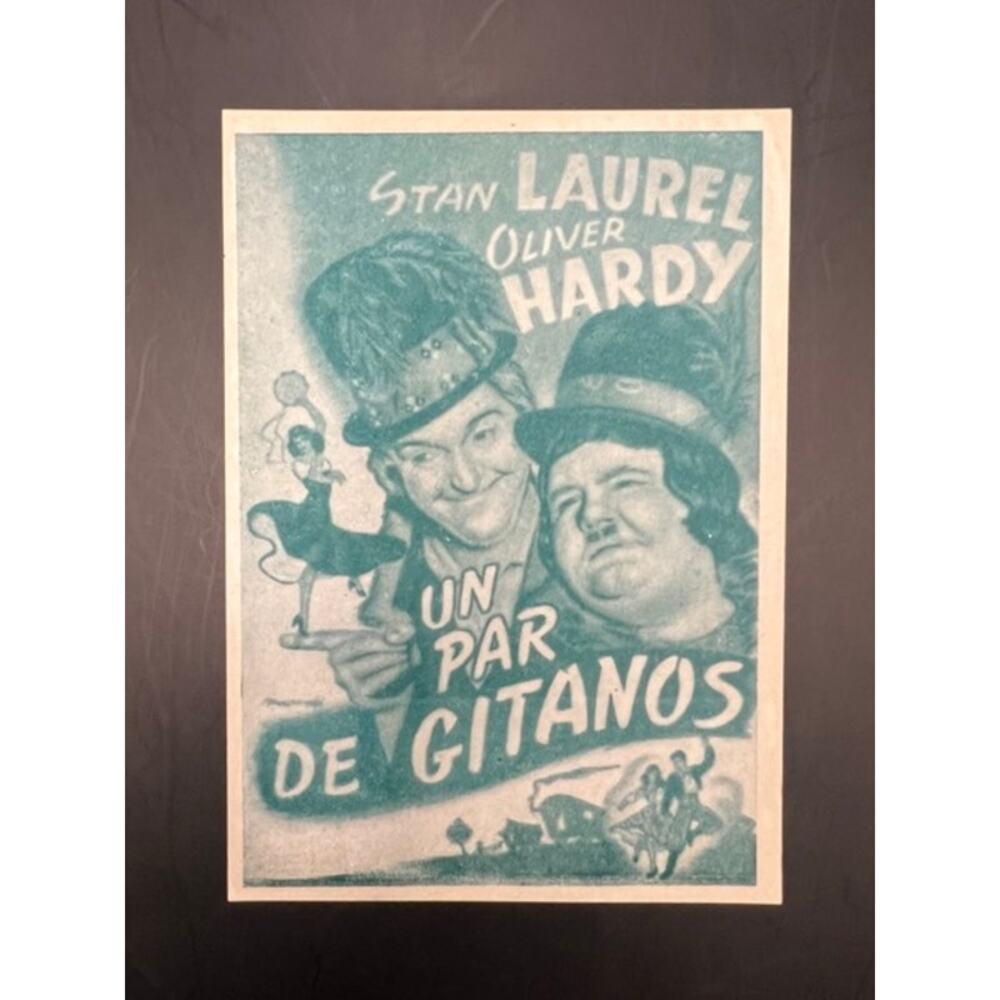 Spanish Laurel and Hardy Movie Herald Handout The Bohemian Girl Hollywood